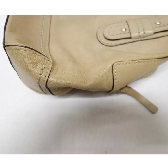 Vintage kate spade pebble khaki leather shoulder bag - Picture 5 of 10